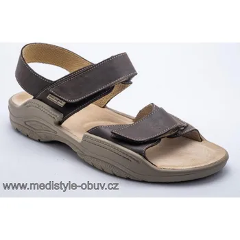 Dámská zdravotní obuv MEDISTYLE KAREL 2K-M24 sandál hnědý, hnědá - 41