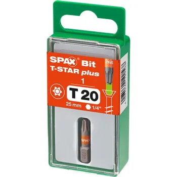 Vrut SPAX Bit 6,4x25 mm, T20, T-STAR plus, 1 ks