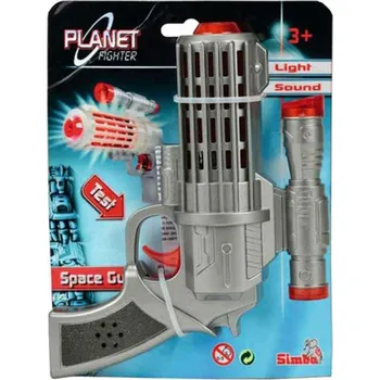 Dětské zboží Simba Planet Fighter Laserová pistole 16 cm světlo, zvuk