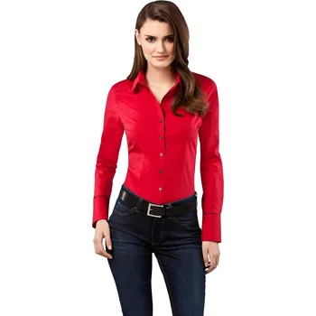 Dámská halenka Dámská košile Vincenzo Boretti 796RD s černým detailem Velikost: XS / 34 / 02 / 06