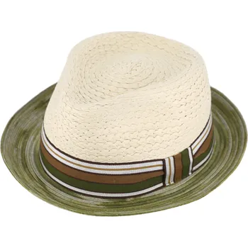 Klobouk Fiebig - Headwear since 1903 Letní zelený klobouk Trilby od Fiebig - Trilby Prayer Velikost: 59 cm (L)