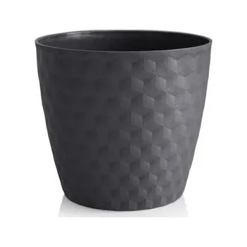 Obal na květináč Obal d19cm RUBY šedý matný, plast