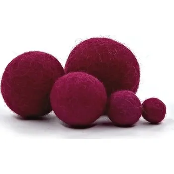 MMboutique Plstěná kulička vel.M 022-Magenta