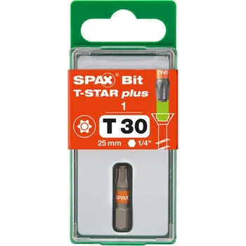 Vrut SPAX Bit 6,4x25 mm, T30, T-STAR plus, 1 ks