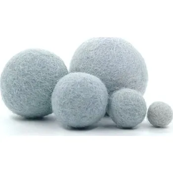 MMboutique Plstěná kulička vel.M 018-Light Grey