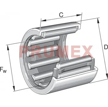 INA HK 2020 AS1 jehlové ložisko s lisovaným pouzdrem