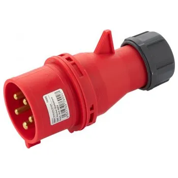 Elektrická zásuvka DEMA Zástrčka CEE, 5pólová, 32 A/400 V, IP44