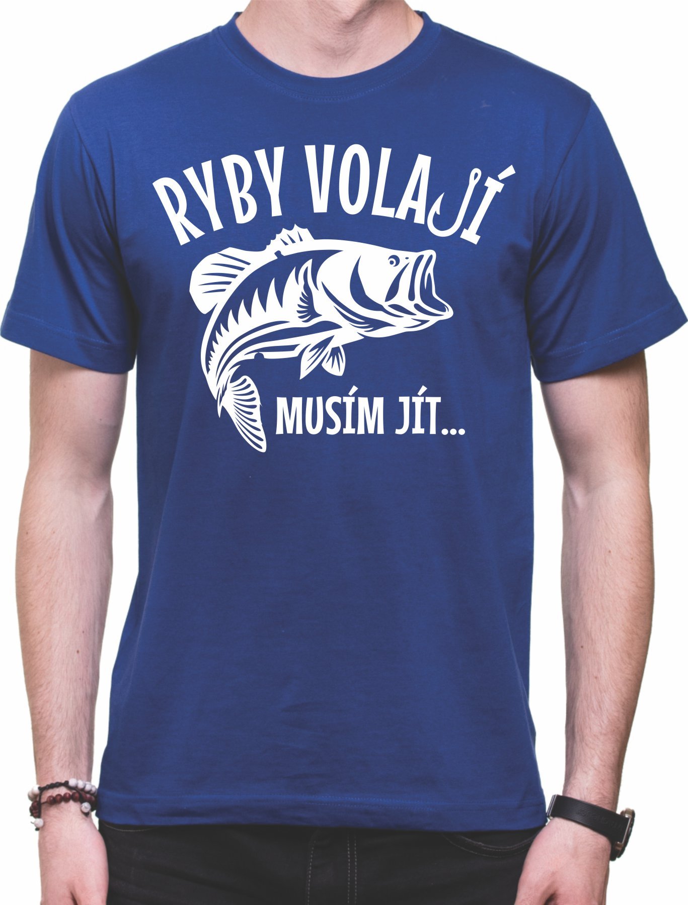 Rybářské tričko - Ryby volají, Barva látky šedá, Střih Dámsky, Velikost S