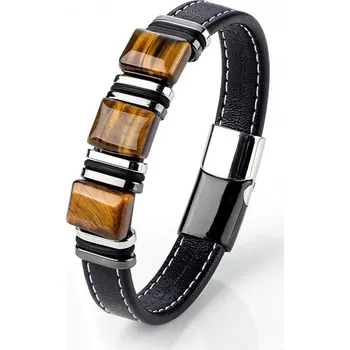 Náramek Pánský kožený náramek Amadeo