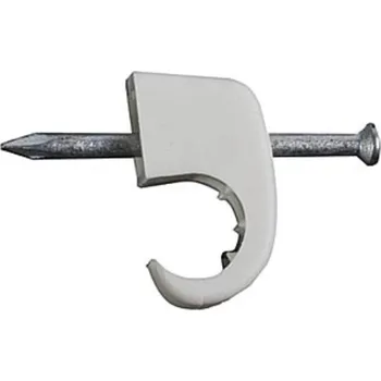 Stahovací páska Fischer MNS 4-7 hřebíkové příchytky 94673 Průměr kabelového svazku (rozsah) 4 do 7 mm bez obsahu halogenů šedá 100 ks