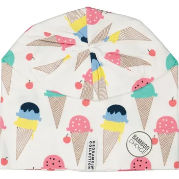 Kojenecká čepice Dětská tenká bambusová čepice zmrzlina Geggamoja Velikost: 36-38cm (0-2 měsíce) MINI