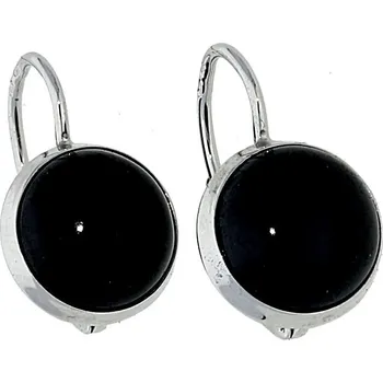 Náušnice Goldstore Stříbrné náušnice s onyxy Varianta: stříbrné náušnice