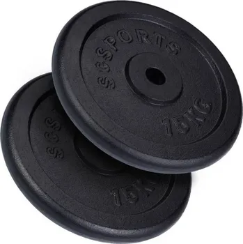 SCSports Litinové kotouče, 2 x 15 kg