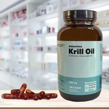Přírodní produkt Antarctica Krill Oil 590 mg 180 cps.