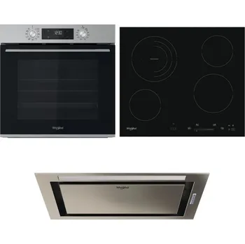 Set domácích spotřebičů WHIRLPOOL OMK58CU1SX + WHIRLPOOL AKT 8900 BA + WHIRLPOOL WCT3 64 FLB X