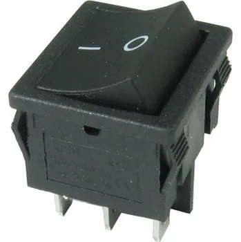 Příslušenství k frézce Vypínač kolébkový ON-ON KCD1-6-202, 2pol.250V/6A