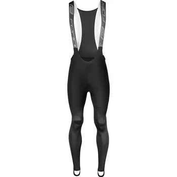 Cyklistické kalhoty kalhoty FORCE SPRING se šráky a vložkou, černé 3XL