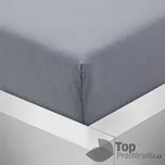 Jersey prostěradlo 220x200 Premium - Tmavě šedá