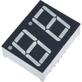 Síťový kabel Displej LED 210801B, 8.8. modrý, společná anoda, (35,8x25,8mm)