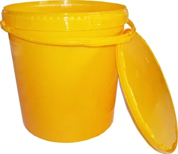 Nádoba na med plastová 25 kg žlutá