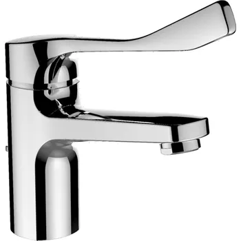 Vodovodní baterie Laufen Citypro Liberty umyvadlová baterie s pevným výtokem 140 mm s lékařskou pákou s automatickou výpustí HF500903100094 HF500903100094