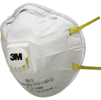 3M 8812 respirátor proti jemnému prachu, s ventilem FFP1 10 ks EN 149:2001 DIN 149:2001