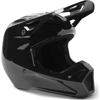 Helma na motorku FOX přilba V1 Solid black - 3XL
