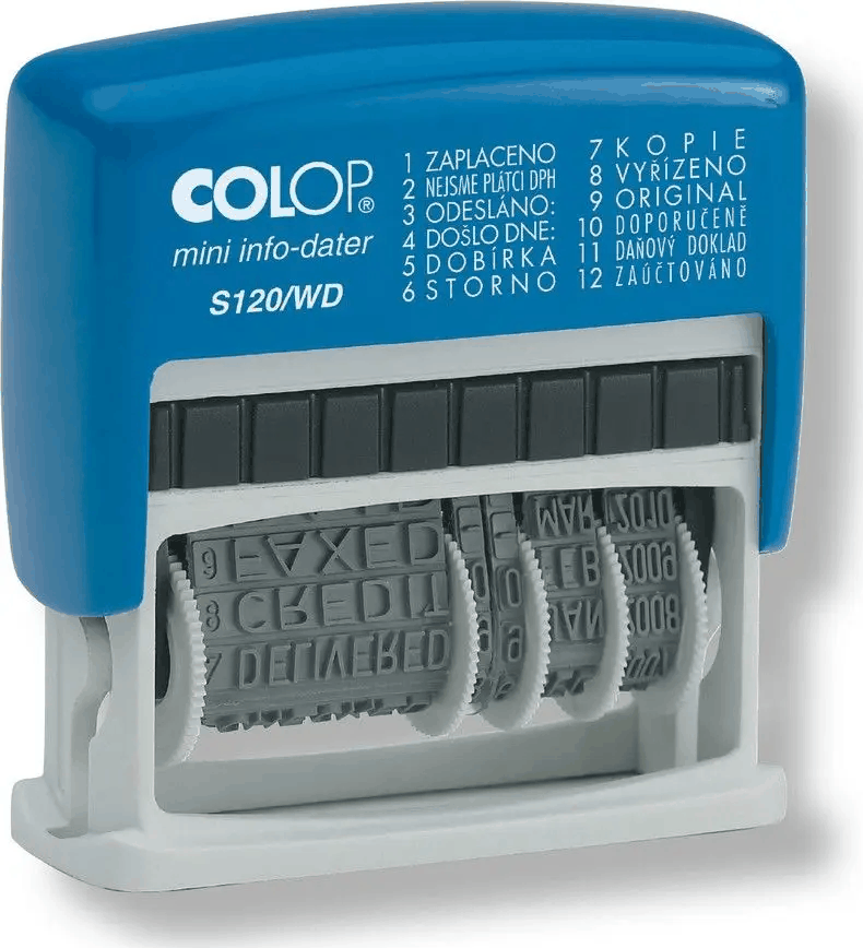 razítko COLOP Mini-Dater S 120/WD - vč. štočku