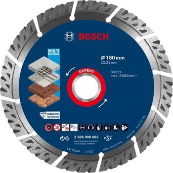 Řezný kotouč BOSCH Expert MultiMaterial diamantový řezný kotouč 180 × 22,23 × 2,4 × 12 mm