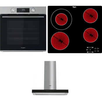 Set domácích spotřebičů WHIRLPOOL OMK58CU1SX + WHIRLPOOL AKT 8130/NE + WHIRLPOOL WHBS 62F LT K