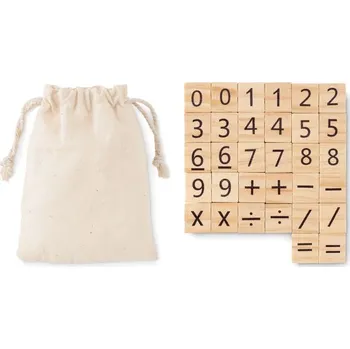 Dřevěná hračka Dřevěná vzdělávací hra s čísly