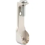 Walteco Držák oválné šatní tyče 30x15mm s vrchním montážním otvorem vč. šroubu, poniklovaný, 2 ks