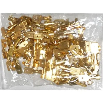 Síťový kabel Faston-konektor 6,3mm se zámkem, kabel 1,5mm2, balení 100ks