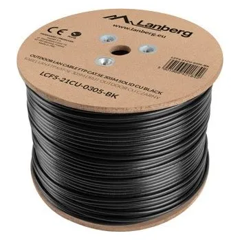Síťový kabel Lanberg LCF5-21CU-0305-BK síťový kabel 305 m Cat5e F/UTP (FTP) černý