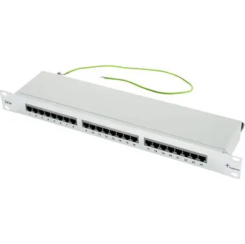 Patch panel Telegärtner 100007024 24 portů síťový patch panel 483 mm (19) CAT 5e 1 U osazený