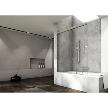 Vanová zástěna CAW2V - vanová zástěna s posuvným dílem pravá 140 cm CAW2BD140