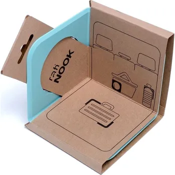 Organizér do auta Rati Zarážky do kufru auta NOOK, tyrkysově zelené, 2 ks