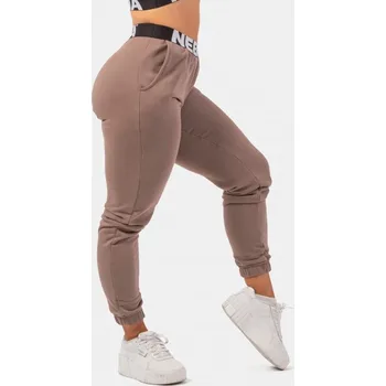 Nebbia Tepláky Iconic s elastickým pasem 408 hnědá S