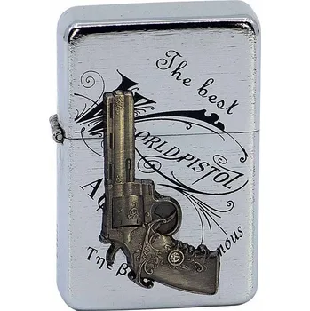 Zapalovač Benzínový zapalovač Remo Pistol 07855