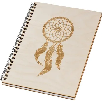 Lapač snů Dřevěný blok A5 - lapač snů