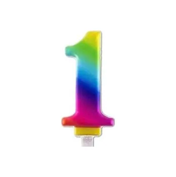 Dortová svíčka Svíčka duhová 1