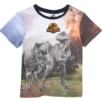 Chlapecké tričko Chlapecké tričko s potiskem Jurassic World - modrá Velikost: 98