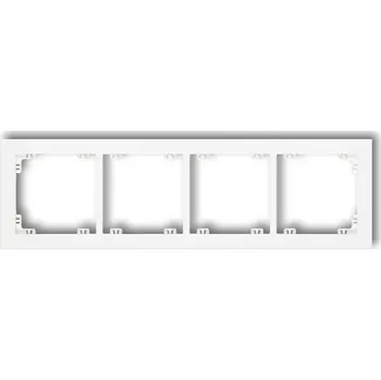 vypínač Rámeček čtyřnásobný, bílý, DECO Karlik