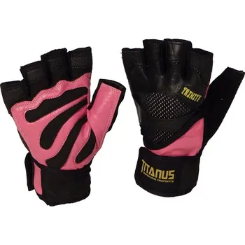 Fitness rukavice TITANUS rukavice Trinity (růžová) Růžová S