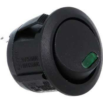 vypínač WIP12LED kolébkový spínač zelený