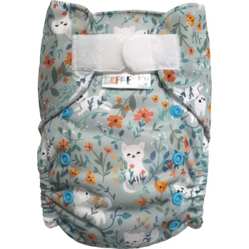 Plenkové kalhoty Breberky BIO Bambusová kapsová plenka (M) - Kočičí zahrádka SZ
