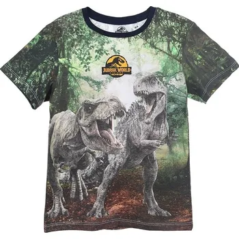 Chlapecké tričko Chlapecké tričko s potiskem Jurassic World - zelená Velikost: 98