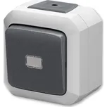 3558N-C86511 S Ovládač přepínací IP 54 s čirým průzorem, šedá