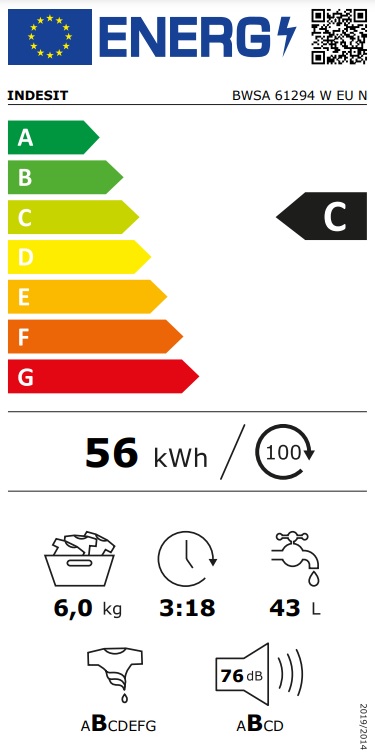 Foto Pračka Indesit BWSA 61294 W EU N - Zbozi.cz