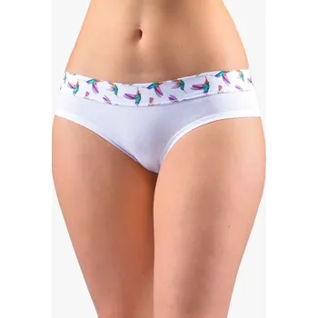Kalhotky Gina Kalhotky francouzské Disco 17 14154P Barva/Velikost: bílá, fialová / L/XL